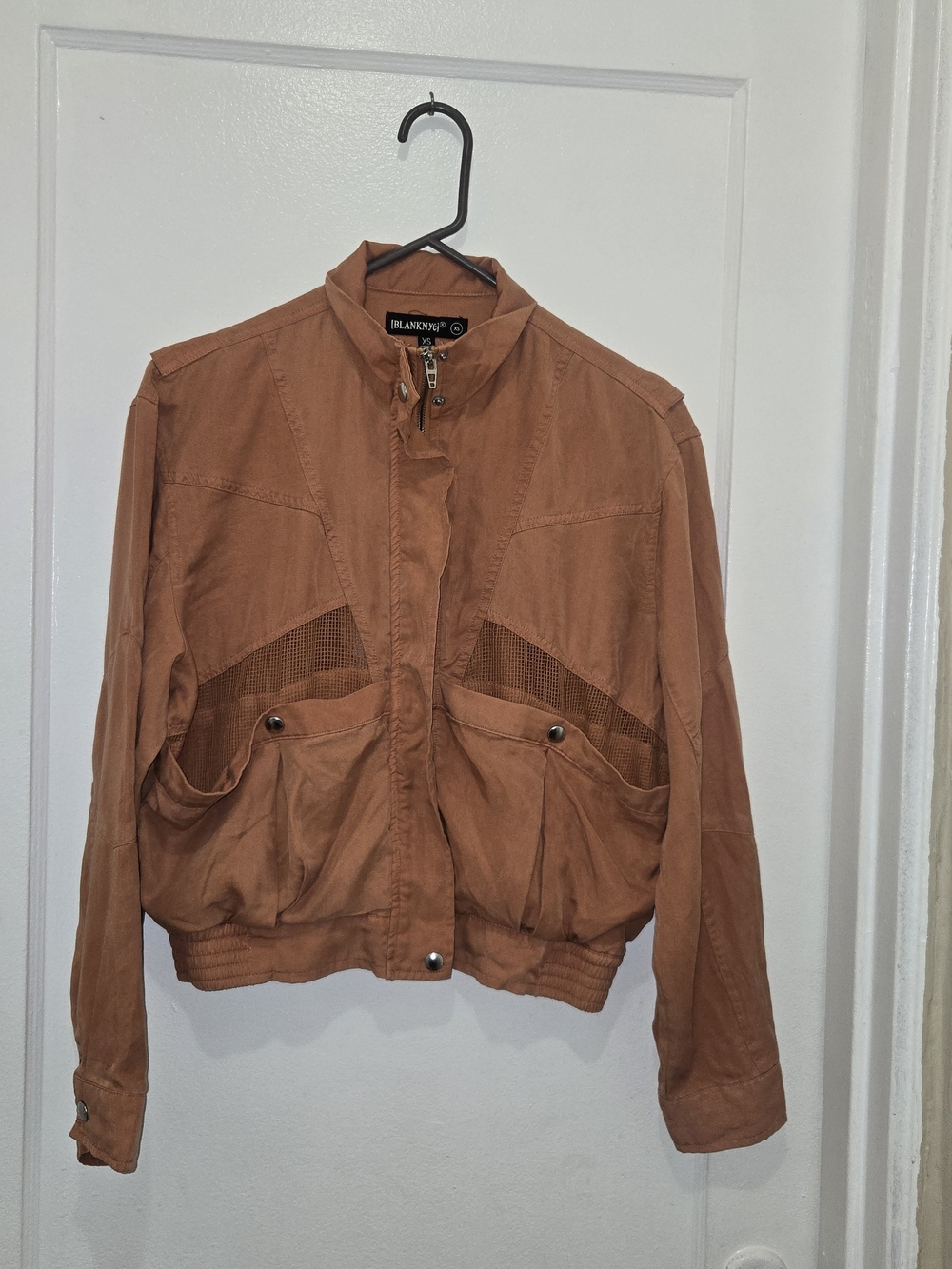 Blank NYC Women's Copper Utility Bomber Jacket